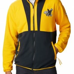 Wholesale 🤩 Columbia Men's Iowa Hawkeyes Gold Back Bowl Full-Zip Fleece Jacket ✔️