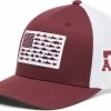 Promo 😍 Columbia Men's Texas A&M Aggies Maroon PFG Flag Mesh Fitted Hat 🎉 -Cheap Warm jacket Shop unnamed file 4201