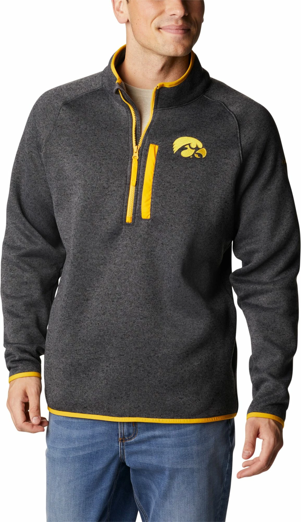 Wholesale π Columbia Men's Iowa Hawkeyes Black Canyon Point Half-Zip Pullover Fleece Jacket π€© 3 Wholesale π Columbia Men's Iowa Hawkeyes Black Canyon Point Half-Zip Pullover Fleece Jacket π€©