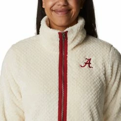 Brand new ⭐ Columbia Women's Alabama Crimson Tide White Fire Side Sherpa Full-Zip Jacket 🎁 -Cheap Warm jacket Shop unnamed file 4249