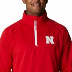 Coupon ⌛ Columbia Men's Nebraska Cornhuskers Scarlet PFG Terminal Tackle Quarter-Zip Pullover 👕 Shirt 👏 -Cheap Warm jacket Shop unnamed file 4255