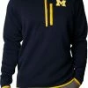 Wholesale 🔔 Columbia Men's Michigan Wolverines Blue Canyon Point Half-Zip Pullover Fleece Jacket ⭐ -Cheap Warm jacket Shop unnamed file 4263