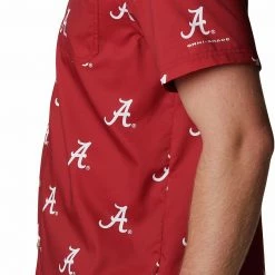 Flash Sale ✨ Columbia Men's Alabama Crimson Tide Crimson CLG Super Slack Tide™ Short Sleeve 👚 Shirt 🤩 -Cheap Warm jacket Shop unnamed file 4274
