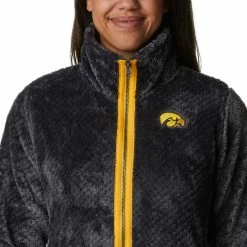 Hot Sale ✨ Columbia Women's Iowa Hawkeyes Black Fire Side Sherpa Full-Zip Jacket ⭐ -Cheap Warm jacket Shop unnamed file 4303