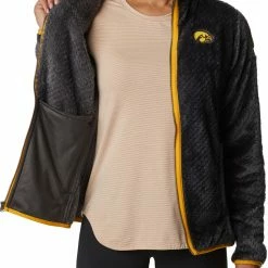 Hot Sale ✨ Columbia Women's Iowa Hawkeyes Black Fire Side Sherpa Full-Zip Jacket ⭐ -Cheap Warm jacket Shop unnamed file 4304