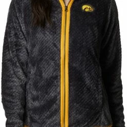 Hot Sale ✨ Columbia Women's Iowa Hawkeyes Black Fire Side Sherpa Full-Zip Jacket ⭐ -Cheap Warm jacket Shop unnamed file 4305