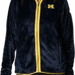 Hot Sale ❤️ Columbia Women's Michigan Wolverines Blue Fire Side Sherpa Full-Zip Jacket 🎁 -Cheap Warm jacket Shop unnamed file 4311