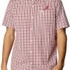 Outlet ✔️ Columbia Men's Alabama Crimson Tide Crimson Rapid Rivers Button Down 👕 Shirt 👍 -Cheap Warm jacket Shop unnamed file 4313
