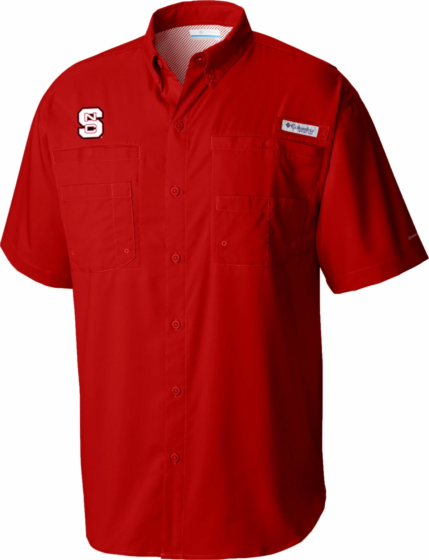 Buy 🤩 Columbia Men's NC State Wolfpack Red Tamiami Short Sleeve Button Down 👚 Shirt 😍 3 Buy 🤩 Columbia Men's NC State Wolfpack Red Tamiami Short Sleeve Button Down 👚 Shirt 😍
