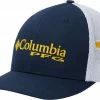 Cheapest ✔️ Columbia Men's West Virginia Mountaineers Blue/White PFG Mesh Fitted Hat 🛒 -Cheap Warm jacket Shop unnamed file 4418