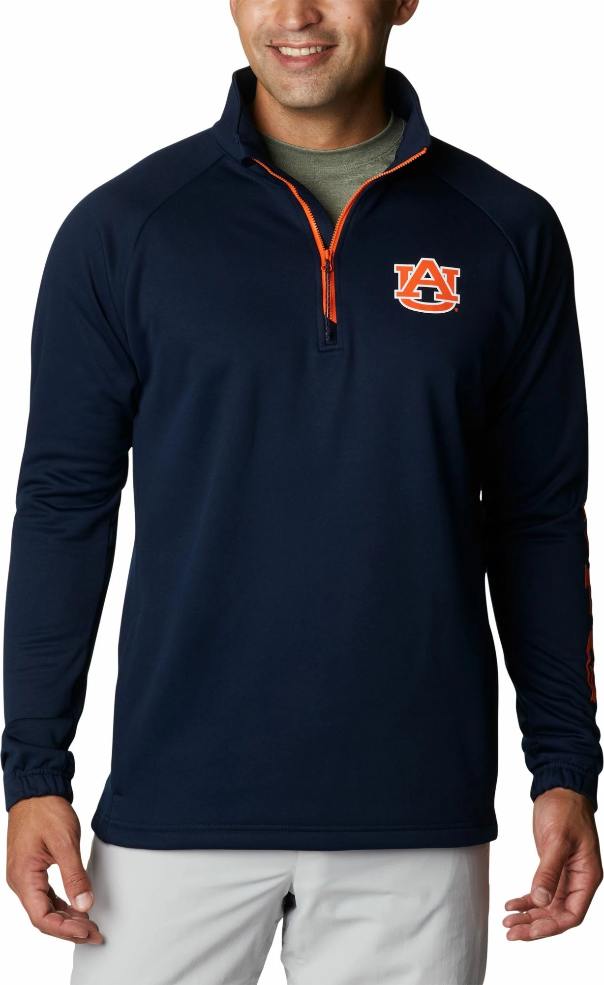 Discount π Columbia Men's Auburn Tigers Blue PFG Terminal Tackle Quarter-Zip Pullover π Shirt π 3 Discount π Columbia Men's Auburn Tigers Blue PFG Terminal Tackle Quarter-Zip Pullover π Shirt π