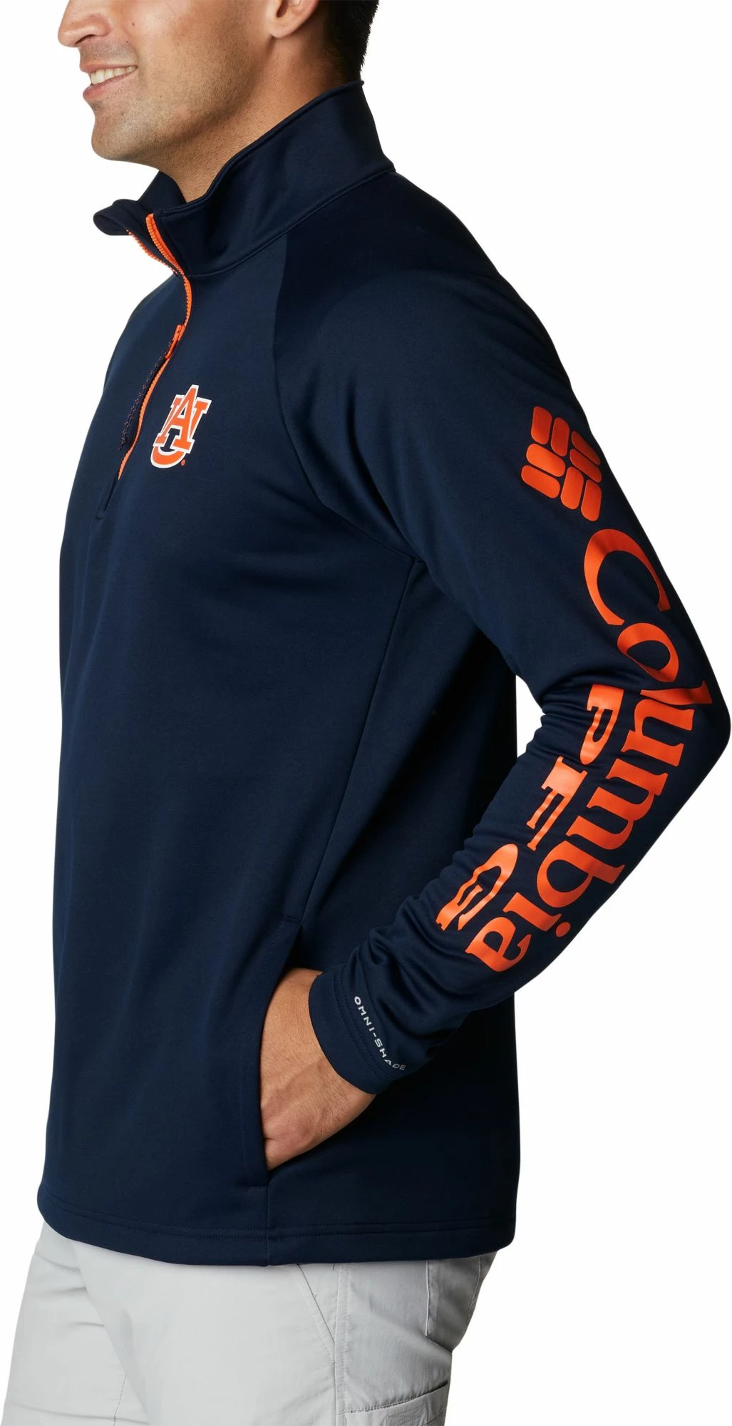 Discount π Columbia Men's Auburn Tigers Blue PFG Terminal Tackle Quarter-Zip Pullover π Shirt π 4 Discount π Columbia Men's Auburn Tigers Blue PFG Terminal Tackle Quarter-Zip Pullover π Shirt π - Image 2