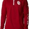 Outlet 🧨 Columbia Men's Oklahoma Sooners Crimson PFG Terminal Tackle Quarter-Zip Pullover 👕 Shirt 👍 -Cheap Warm jacket Shop unnamed file 4485