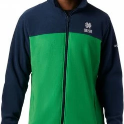 Top 10 𧨠Columbia Men's Notre Dame Fighting Irish Navy Flanker Full-Zip Fleece Jacket βοΈ