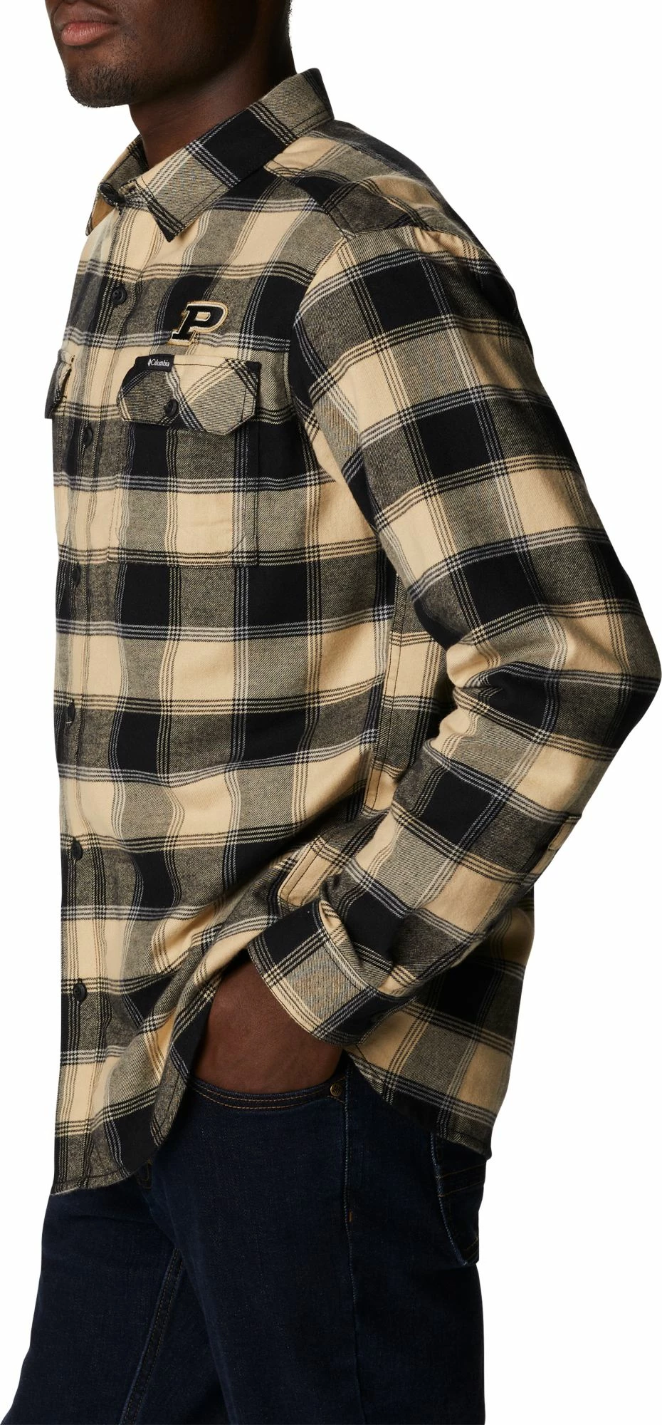 Buy π Columbia Men's Purdue Boilermakers Black CLG Flare Gun™ Flannel Long Sleeve π Shirt π 5 Buy π Columbia Men's Purdue Boilermakers Black CLG Flare Gun™ Flannel Long Sleeve π Shirt π - Image 3