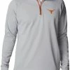 Flash Sale 🔥 Columbia Men's Tennessee Volunteers Grey PFG Terminal Tackle Quarter-Zip Pullover 👕 Shirt ⌛ -Cheap Warm jacket Shop unnamed file 4516