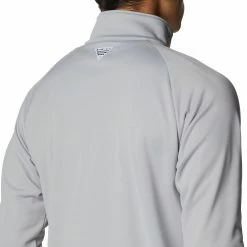 Flash Sale 🔥 Columbia Men's Tennessee Volunteers Grey PFG Terminal Tackle Quarter-Zip Pullover 👕 Shirt ⌛ -Cheap Warm jacket Shop unnamed file 4519