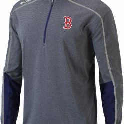 New 🥰 Columbia Men's Boston Red Sox Navy Shotgun 2.0 Quarter-Zip 👕 Shirt 🛒