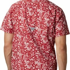 Best Pirce 🔔 Columbia Men's Alabama Crimson Tide Crimson Super Slack Tide Button-Down 👚 Shirt 🥰 -Cheap Warm jacket Shop unnamed file 4543