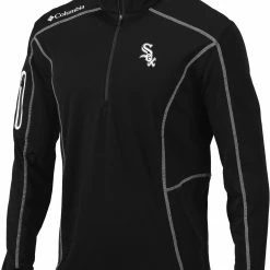 Wholesale β Columbia Men's Chicago White Sox Black Shotgun Quarter-Zip π Shirt π