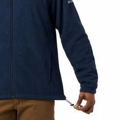 New 🎉 Columbia Men's Notre Dame Fighting Irish Navy CLG Flanker™ III Fleece Jacket 🎉 -Cheap Warm jacket Shop unnamed file 4556