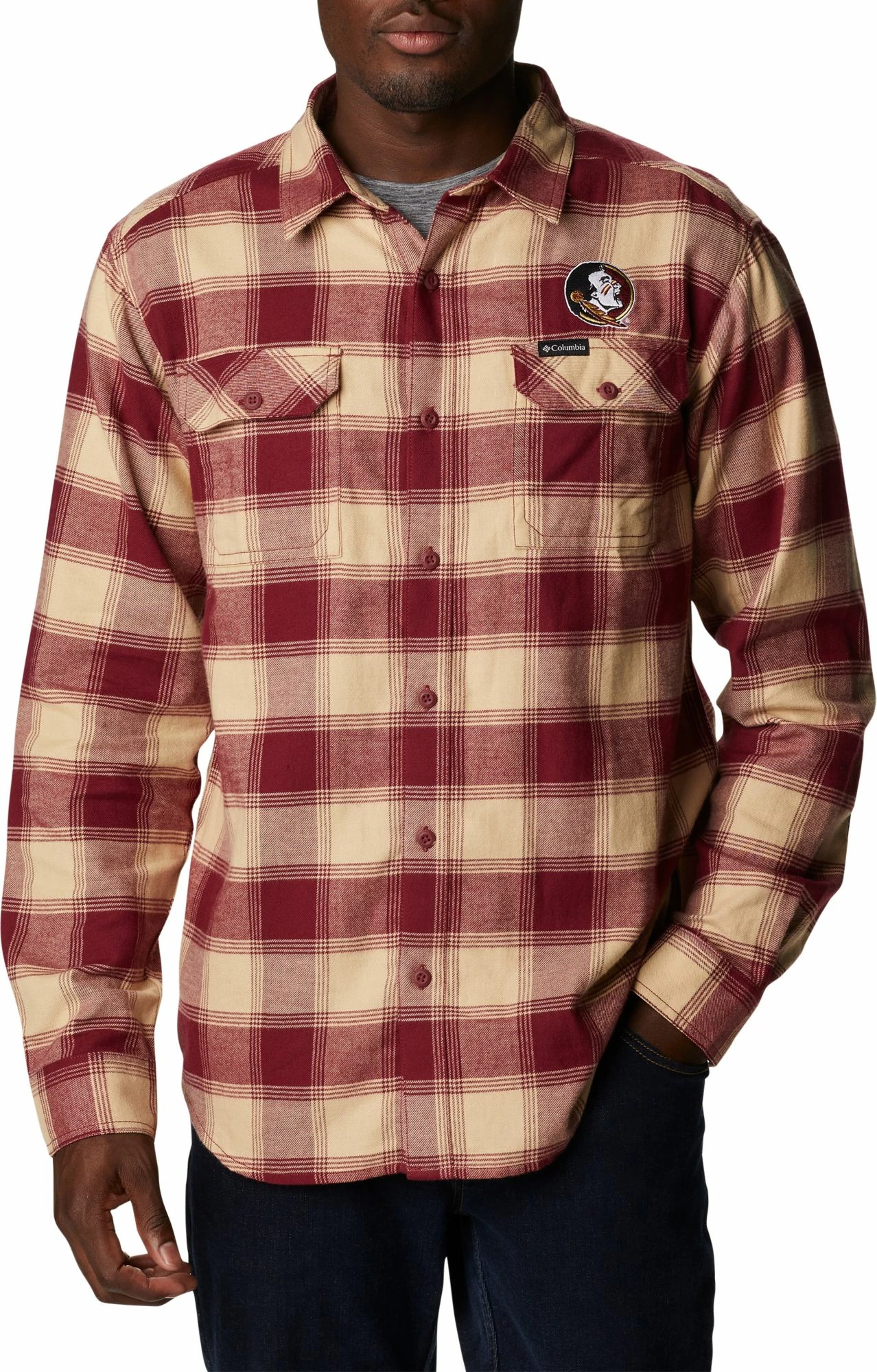 Outlet β¨ Columbia Men's Florida State Seminoles Garnet CLG Flare Gun™ Flannel Long Sleeve π Shirt π€© 3 Outlet β¨ Columbia Men's Florida State Seminoles Garnet CLG Flare Gun™ Flannel Long Sleeve π Shirt π€©