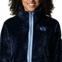 Wholesale 🎁 Columbia Women's North Carolina Tar 👠 Heels Navy Fire Side Sherpa Full-Zip Jacket ❤️ -Cheap Warm jacket Shop unnamed file 4625