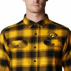 Top 10 👏 Columbia Men's Iowa Hawkeyes Gold Plaid Flare Gun Flannel Button Down Long Sleeve 👕 Shirt 👏 -Cheap Warm jacket Shop unnamed file 4646