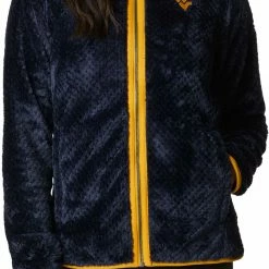 Hot Sale β Columbia Women's West Virginia Mountaineers Blue Fire Side Sherpa Full-Zip Jacket π§¨