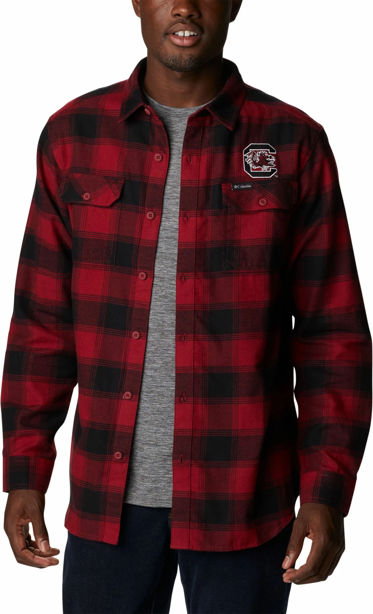 Budget β¨ Columbia Men's South Carolina Gamecocks Garnet Plaid Flare Gun Flannel Button Down Long Sleeve π Shirt 𧨠3 Budget β¨ Columbia Men's South Carolina Gamecocks Garnet Plaid Flare Gun Flannel Button Down Long Sleeve π Shirt π§¨