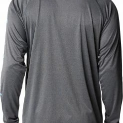 New 🌟 Columbia Men's North Carolina Tar 👠 Heels Charcoal Heather Gray CLG Terminal Tackle™ Long Sleeve 👕 Shirt 🧨 -Cheap Warm jacket Shop unnamed file 4737