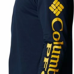 Budget 😍 Columbia Men's West Virginia Mountaineers Blue PFG Terminal Tackle Quarter-Zip Pullover 👕 Shirt 👍 -Cheap Warm jacket Shop unnamed file 4741