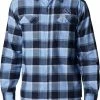 Cheap 🛒 Columbia Men's North Carolina Tar 👠 Heels Carolina Blue Plaid Flare Gun Flannel Button Down Long Sleeve 👕 Shirt 😀 -Cheap Warm jacket Shop unnamed file 4765