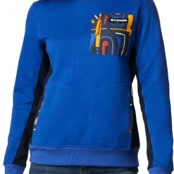 Cheap Warm jacket Shop 43 Best deal β¨ Columbia Women's Lodge Pullover Sweatshirt Lapis Blu/drk Nctrnl β€οΈ