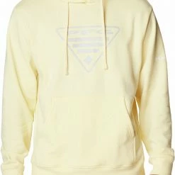 Deals 👏 Columbia Men's PFG Triangle Hoodie Vivid Blue/sunset Red 👍