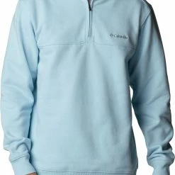Cheap 🥰 Columbia Men's Hart Mountain II Half Zip Jacket Sky Blue Heather 🎉
