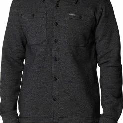 Budget ❤️ Columbia Men's Great Hart Mountain 👕 Shirt Jacket Black Heather 🎉