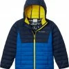 Best Sale 🛒 Columbia Boys' Powder Lite Hooded Jacket Shark/flame Ornge/rd Jspr 👍 -Cheap Warm jacket Shop unnamed file 705