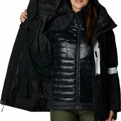 Flash Sale 🎉 Columbia Women's Forbidden Peak Interchange Jacket Black/white ✨ -Cheap Warm jacket Shop unnamed file 727