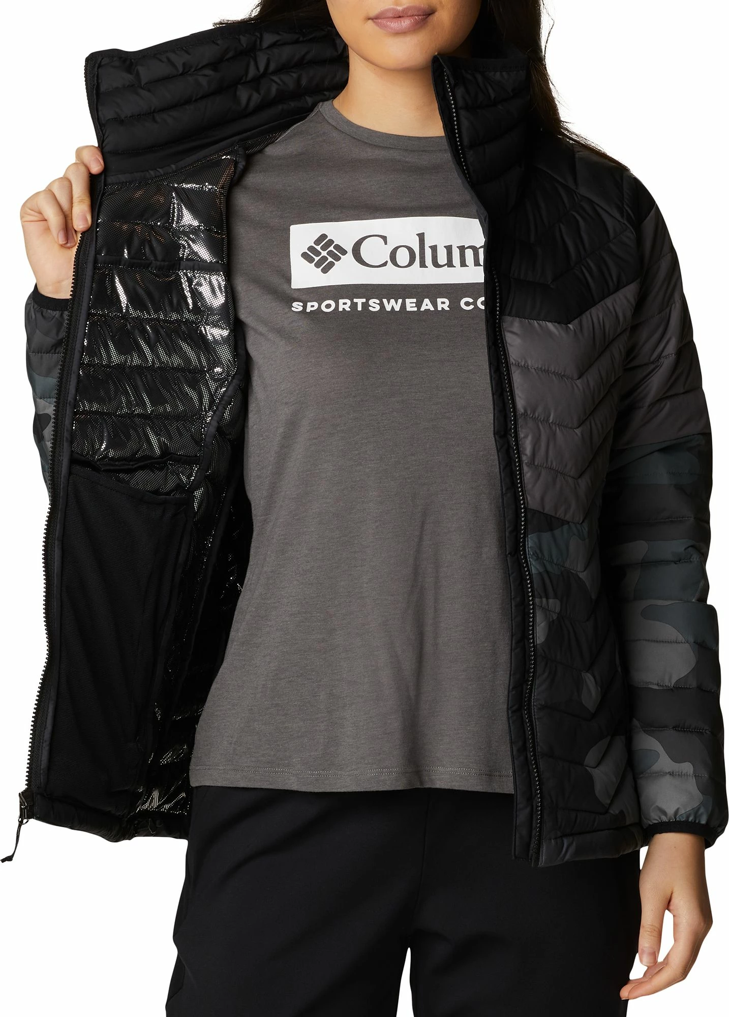 Discount π Columbia Women's Powder Lite Blocked Jacket Brt Grnm/bld Orng/mlbc π 6 Discount π Columbia Women's Powder Lite Blocked Jacket Brt Grnm/bld Orng/mlbc π - Image 4