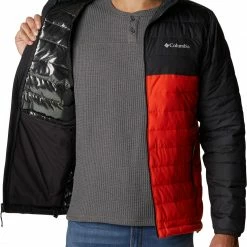 Top 10 🔥 Columbia Men's Powder Lite Hooded Jacket Red Quartz/shark 👏 -Cheap Warm jacket Shop unnamed file 770
