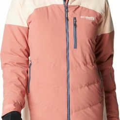 Promo 👏 Columbia Women's Powderkeg III Down Jacket Dark Coral/peach Blossom ✔️