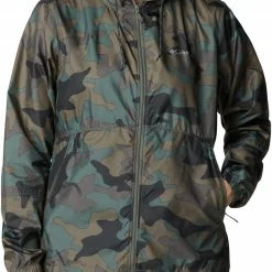 Discount ✨ Columbia Women's Flash Forward Windbreaker Jacket Cypress Trad Camo Print ✨